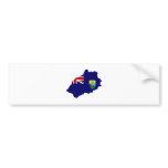 Saint Helena Flag Map full size Bumper Sticker