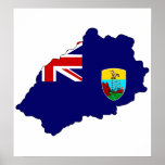 Saint Helena Flag Map full size posters