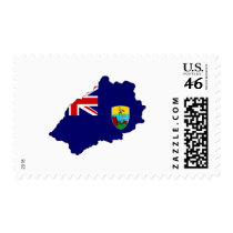 Saint Helena flag map postage