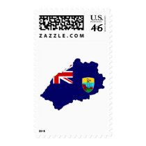 Saint Helena flag map postage