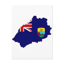 Saint Helena flag map postcards by FlagStore Saint Helena flag map postcards