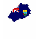 Saint Helena flag map t-shirts