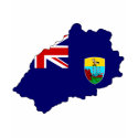 Saint Helena flag map t-shirts