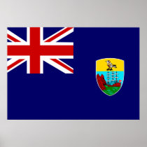 Saint Helena Flag Posters