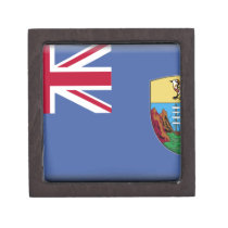 Saint Helena Flag Premium Trinket Box
