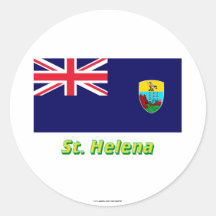 Saint Helena Flag with Name Sticker