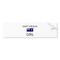SAINT HELENA GIRL bumper stickers by flagshirt SAINT HELENA GIRL bumper stickers