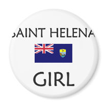 SAINT HELENA GIRL magnets by flagshirt SAINT HELENA GIRL magnets