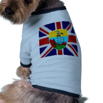 Saint Helena High quality Flag Dog Tee Shirt