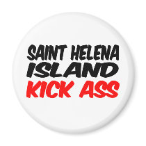 Saint Helena Island Kick Ass magnets