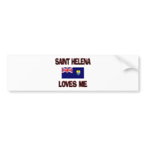 Saint Helena Loves Me bumper stickers