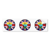 Saint Helena quality Flag Circle Bumper Stickers