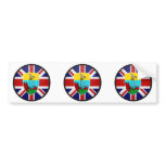 Saint Helena quality Flag Circle Bumper Stickers