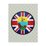 Saint Helena quality Flag Circle Post Cards