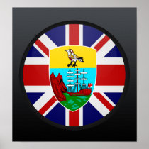 Saint Helena quality Flag Circle Posters