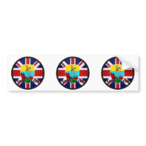 Saint Helena Roundel quality Flag Bumper Sticker