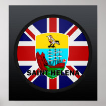 Saint Helena Roundel quality Flag Poster