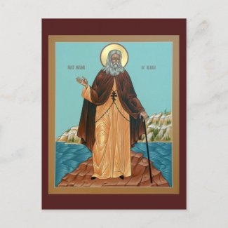 Saint Herman of Alaska Prayer Card postcard