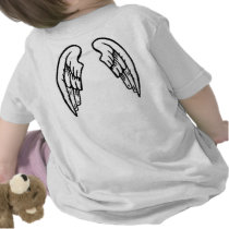 Saint in Training baby tee with wings