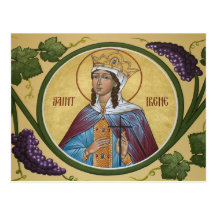 Saint Irene Prayer Card Postcards