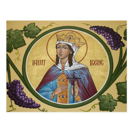 Saint Irene Prayer Card Postcards