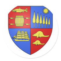 Saint Jean , Canada Round Stickers