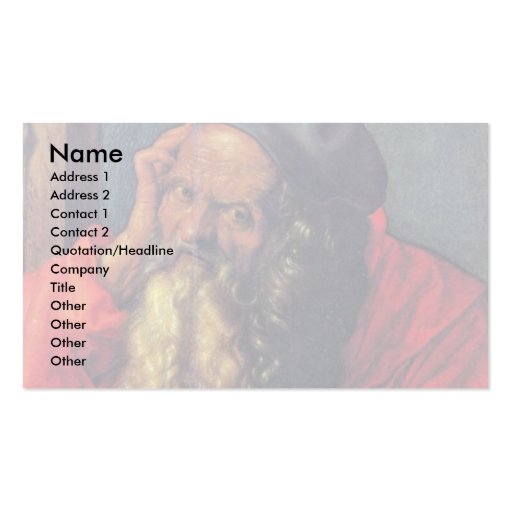 Saint Jerome By Albrecht Dürer Business Card Templates