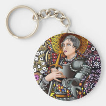 Saint Joan of Arc Keychain