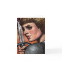 Saint Joan of Arc Note Card by marksatchwillart Saint Joan of Arc Note Card
