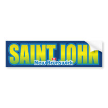Saint John Bumper bumper stickers