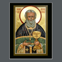 Saint John of Kronstadt Prayer Card postcards