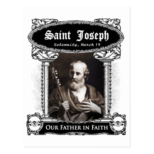 Saint Joseph - Our Father in Faith Custom Postcard