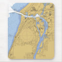 Saint Joseph River, Michigan Nautical Harbor Chart mousepads by sailorpatp Saint Joseph River, Michigan Nautical Harbor Chart mousepads
