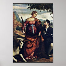 Saint Justina With The Unicorn, Posters