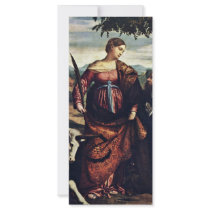 Saint Justina With The Unicorn, Rack Card