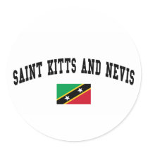 Saint Kitts and Nevis College Style Stickers