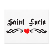 Saint Kitts and Nevis Tattoo Style Post Cards