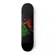 Saint Kitts Nevis Flag Skate Board Deck