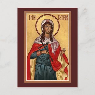Saint Kyriaki Prayer Card postcard
