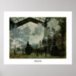 Saint Lazare Station by Claude Monet Posters