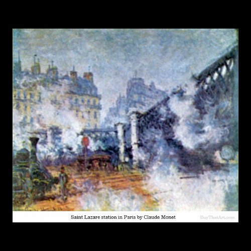 Saint Lazare station in Paris by Claude Monet Posters