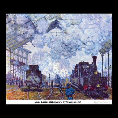Saint Lazare station,Paris by Claude Monet Poster