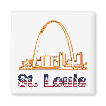 Saint Louis Arch Fridge Magnet