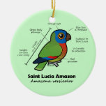 Saint Lucia Amazon Statistics Christmas Tree Ornament
