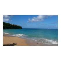 Saint Lucia Beach Print by mlewallpapers Saint Lucia Beach Print