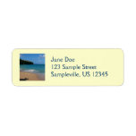 Saint Lucia Beach Return Address Label