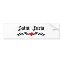 Saint Lucia Bumper Stickers