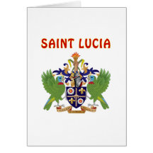 Saint Lucia Coat Of Arms Cards