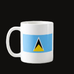 Saint Lucia Flag Map Classic Mug