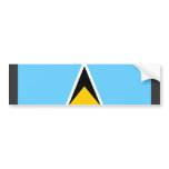 Saint Lucia Flag Bumper Sticker